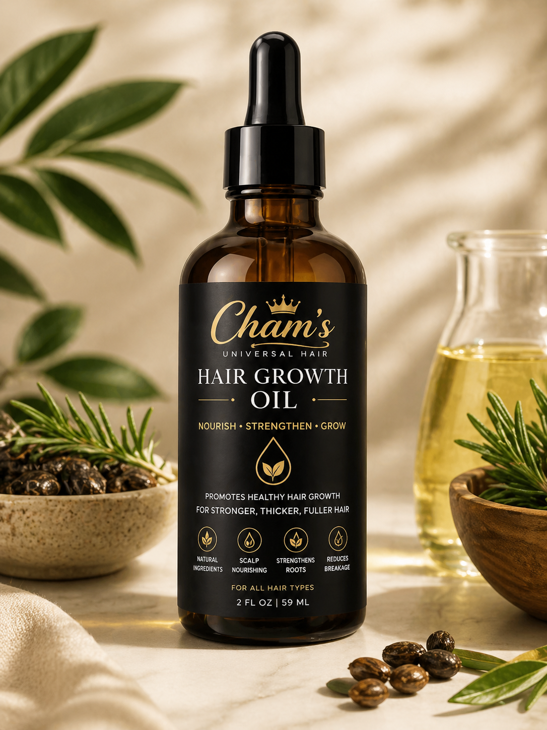 Cham's luxe Hair Oil